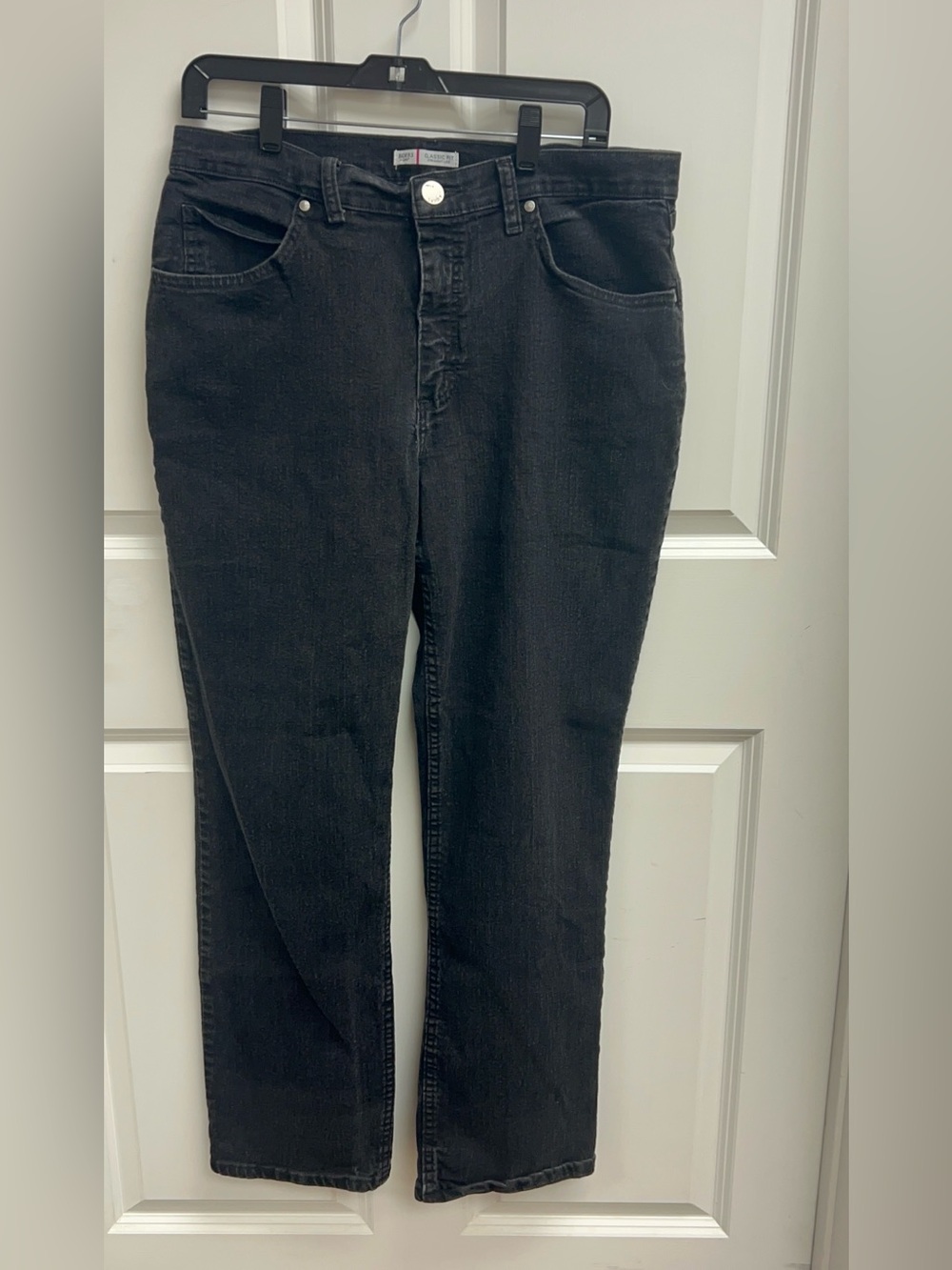 Riders by Lee Black Classic Fit Straight Leg Jeans Size 14